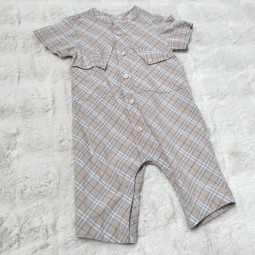 Burberry Unisex Arlo Check Romper